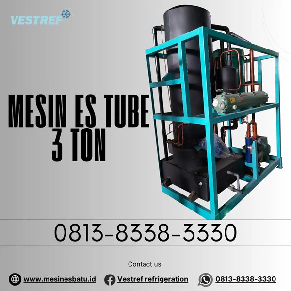 Tube/Crystal Ice Machine MET030 - 3 Ton/24 Hours VESTREF