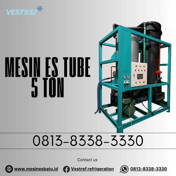 Tube/Crystal Ice Machine MET050 - 5 Ton/24 Hours VESTREF
