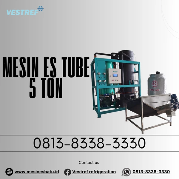 Tube/Crystal Ice Machine MET050 - 5 Ton/24 Hours VESTREF