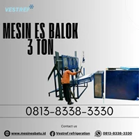 Mesin Es Batu Balok MEB030 -  3 Ton /24 Jam VESTREF
