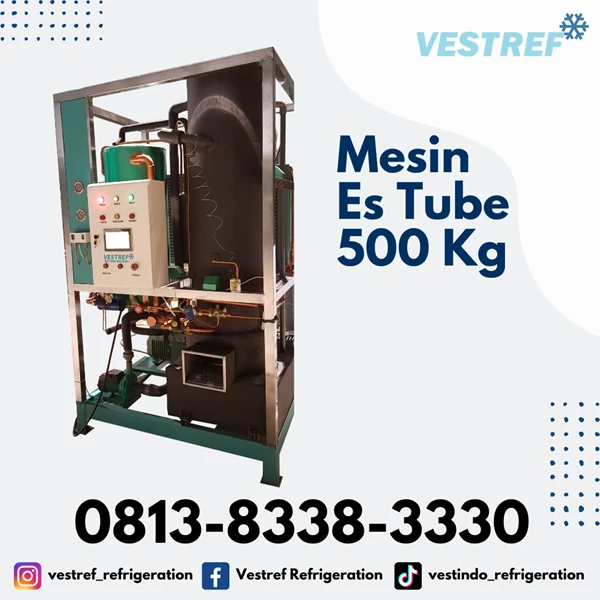 VESTREF MET 005 Ice Tube Machine 500 Kg / 24 Jam Capacity