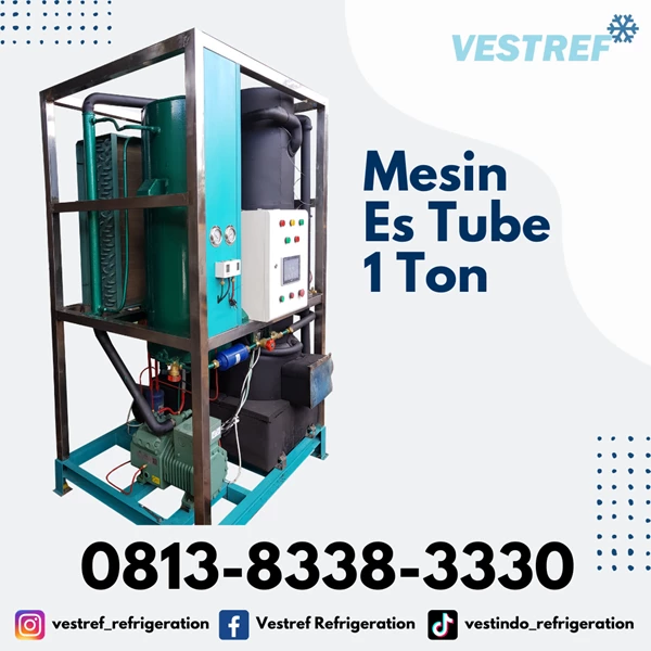 VESTREF MET 010 Ice Tube Machine 1 Ton capacity