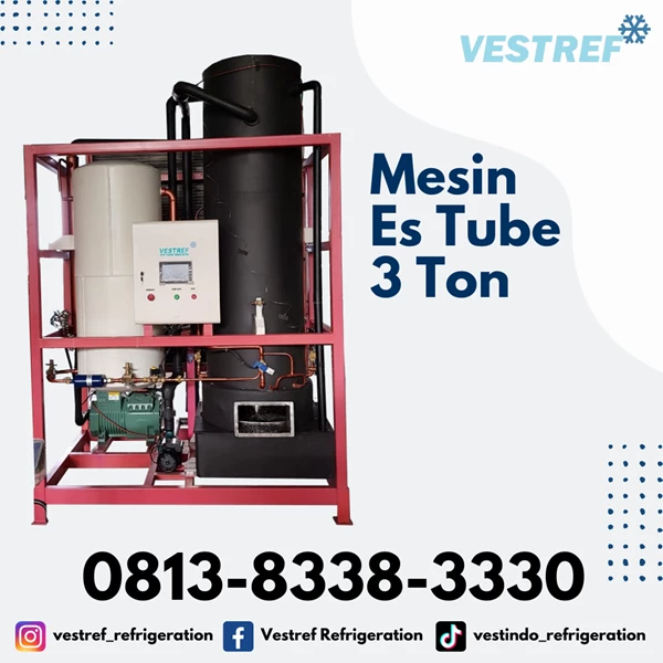 VESTREF MET 030 Ice Tube Machine 3 Ton capacity