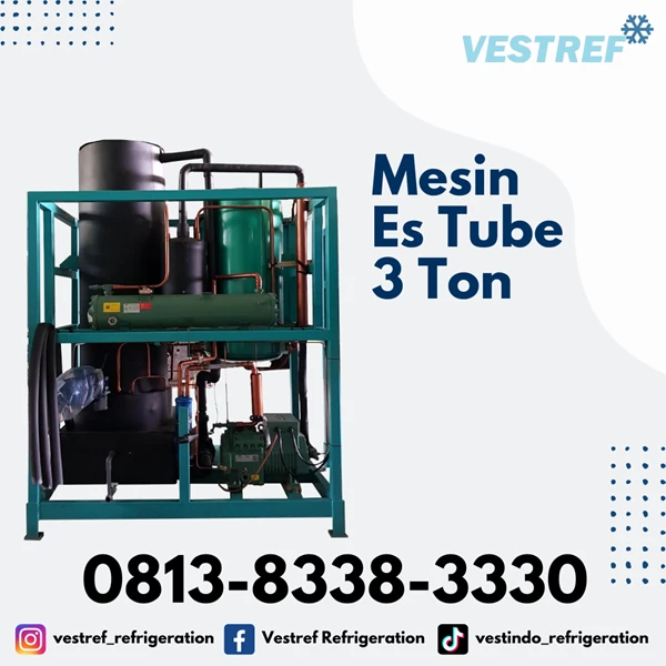 VESTREF MET 030 Ice Tube Machine 3 Ton capacity