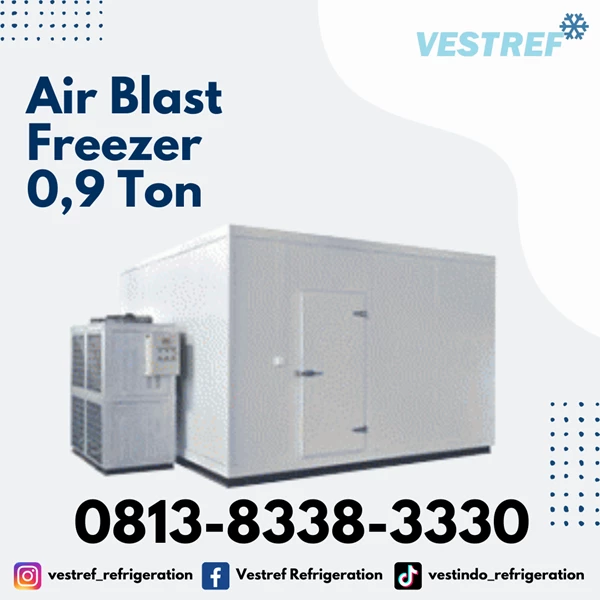 VESTREF ABF 009 Air Blast Freezer 0.9 Ton Caoacity