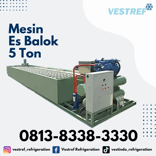 VESTREF MEB 050 Ice Block Machine 5 Ton capacity