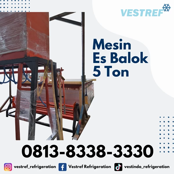 VESTREF MEB 050 Ice Block Machine 5 Ton capacity