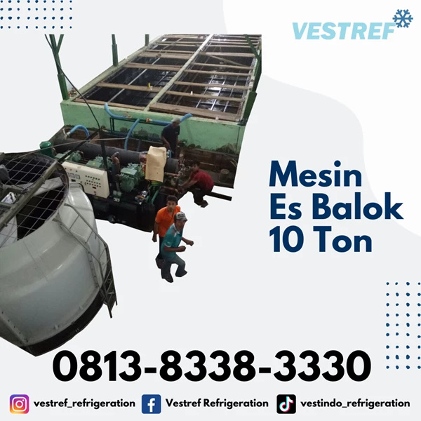 VESTREF MEB 100 Ice Block  Machine Capacity 10 Ton