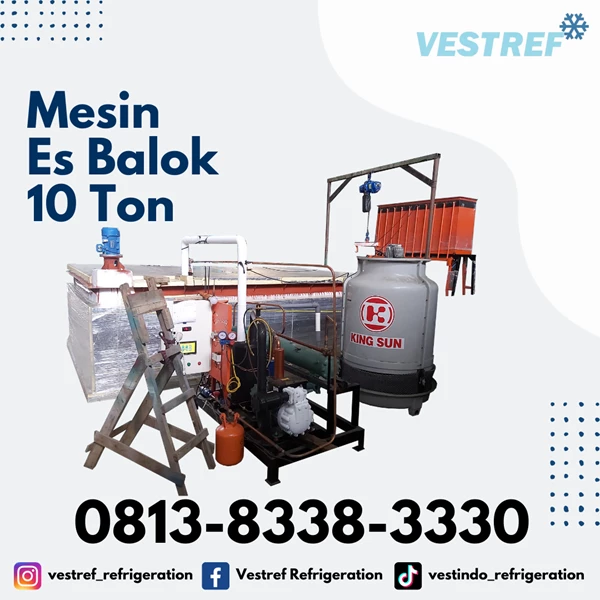 VESTREF MEB 100 Ice Block  Machine Capacity 10 Ton