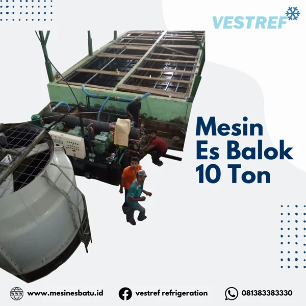 VESTREF MEB 250 Ice Block Machine Capacity 25 Ton