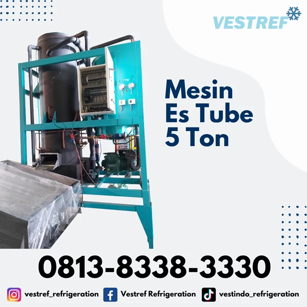 VESTREF MET 050 Ice Tube machine 5 Ton capacity