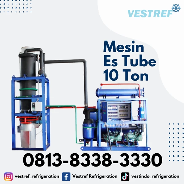 VESTREF MET 100 Ice Tube Machine 10 Ton capacity