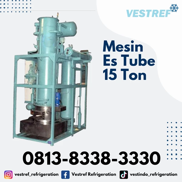 VESTREF MET 150 Ice Machine Crystal / Tube 15 Ton capacity
