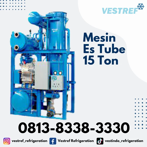 VESTREF MET 150 Ice Machine Crystal / Tube 15 Ton capacity