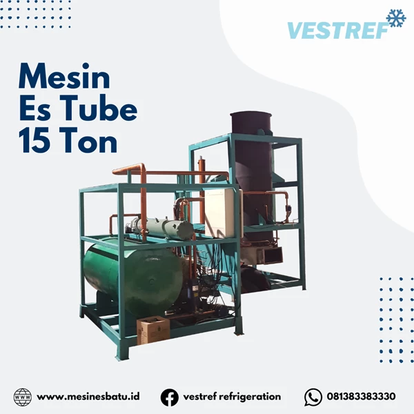 VESTREF MET 200 Ice Machine Crystal / Tube Capacity 20 Ton