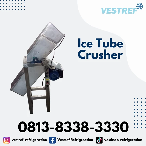 VESTREF Mesin Ice Tube Crusher