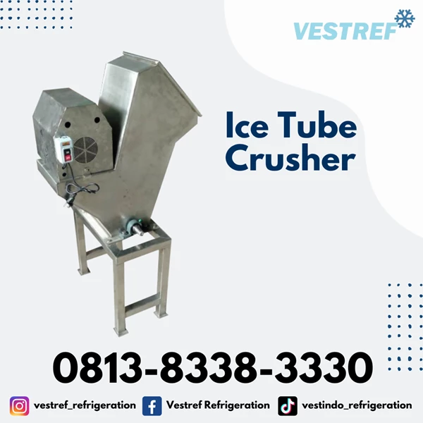 VESTREF Mesin Ice Tube Crusher