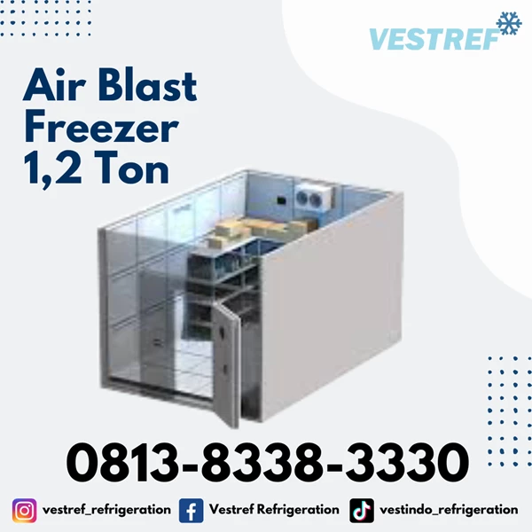 Air Blast Freezer VESTREF 012 Kapasitas 1,2 Ton