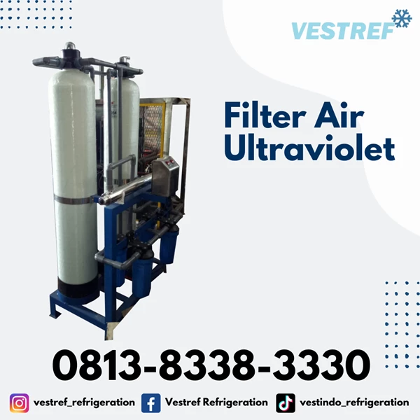 Ultraviolet Water Sterilizer VESTREF Kapasitas 500 Kg - 1 Ton